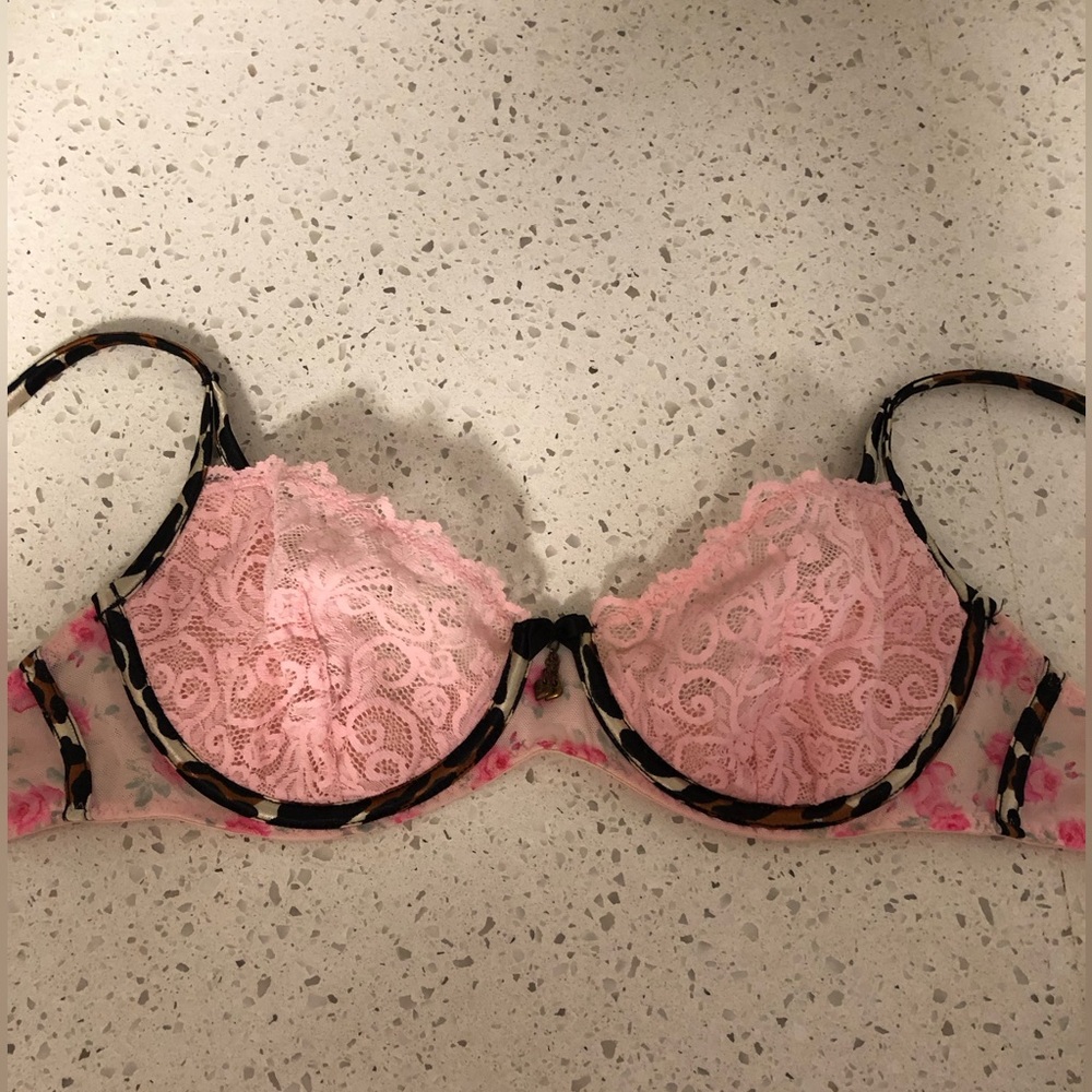 Pink Lace Bra
